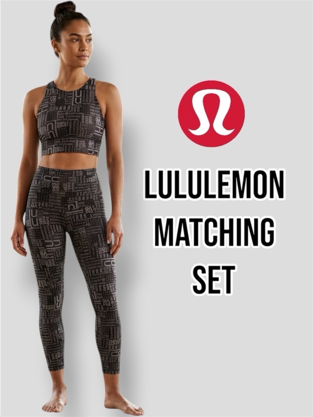 Lululemon Leggings & Sports Bra Matching Set Size 6